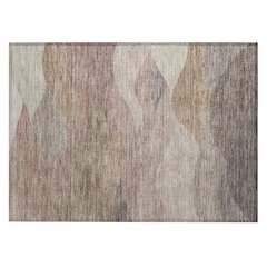 Machine Washable Indoor/Outdoor Chantille ACN2378 Brown 1'8" x 2'6" Rug