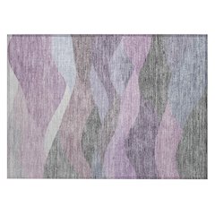 Machine Washable Indoor/Outdoor Chantille ACN2378 Purple 1'8" x 2'6" Rug