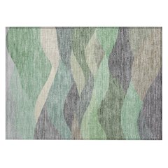 Machine Washable Indoor/Outdoor Chantille ACN2378 Green 1'8" x 2'6" Rug