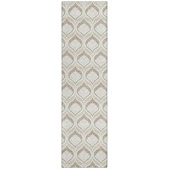 Machine Washable Indoor/Outdoor Chantille ACN2379 Brown 2'3" x 7'6" Runner Rug