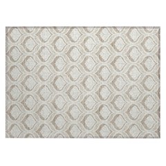 Machine Washable Indoor/Outdoor Chantille ACN2379 Brown 1'8" x 2'6" Rug