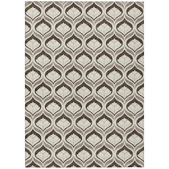Machine Washable Indoor/Outdoor Chantille ACN2379 Brown 2'6" x 3'10" Rug