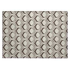Machine Washable Indoor/Outdoor Chantille ACN2379 Brown 1'8" x 2'6" Rug