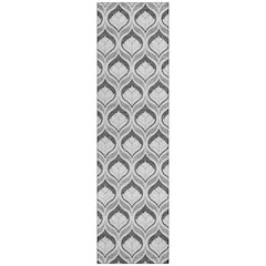 Machine Washable Indoor/Outdoor Chantille ACN2379 Gray 2'3" x 7'6" Runner Rug