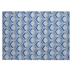 Machine Washable Indoor/Outdoor Chantille ACN2379 Blue 1'8" x 2'6" Rug