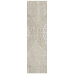 Machine Washable Indoor/Outdoor Chantille ACN2380 Brown 2'3" x 7'6" Runner Rug
