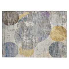 Machine Washable Indoor/Outdoor Chantille ACN2381 Gray 1'8" x 2'6" Rug