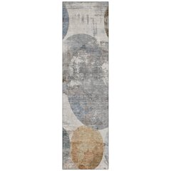 Machine Washable Indoor/Outdoor Chantille ACN2381 Brown 2'3" x 7'6" Runner Rug