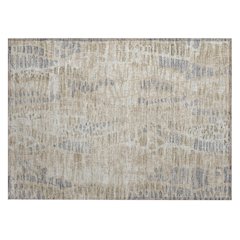 Machine Washable Indoor/Outdoor Chantille ACN2382 Brown 1'8" x 2'6" Rug