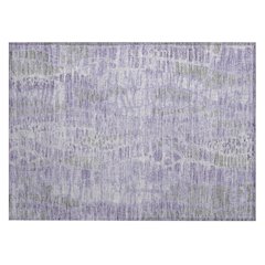 Machine Washable Indoor/Outdoor Chantille ACN2382 Purple 1'8" x 2'6" Rug