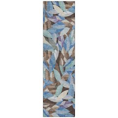 Machine Washable Indoor/Outdoor Chantille ACN2383 Brown 2'3" x 7'6" Runner Rug