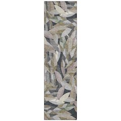 Machine Washable Indoor/Outdoor Chantille ACN2383 Brown 2'3" x 7'6" Runner Rug