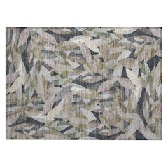 Machine Washable Indoor/Outdoor Chantille ACN2383 Brown 1'8" x 2'6" Rug