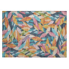 Machine Washable Indoor/Outdoor Chantille ACN2383 Blue 1'8" x 2'6" Rug