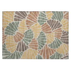 Machine Washable Indoor/Outdoor Chantille ACN2384 Green 1'8" x 2'6" Rug