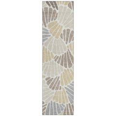 Machine Washable Indoor/Outdoor Chantille ACN2384 Brown 2'3" x 7'6" Runner Rug
