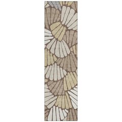 Machine Washable Indoor/Outdoor Chantille ACN2384 Brown 2'3" x 7'6" Runner Rug
