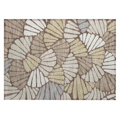 Machine Washable Indoor/Outdoor Chantille ACN2384 Brown 1'8" x 2'6" Rug