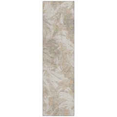 Machine Washable Indoor/Outdoor Chantille ACN2387 Brown 2'3" x 7'6" Runner Rug