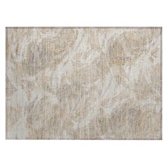 Machine Washable Indoor/Outdoor Chantille ACN2387 Brown 1'8" x 2'6" Rug
