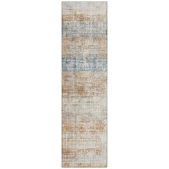 Machine Washable Indoor/Outdoor Chantille ACN2388 Orange 2'3" x 7'6" Runner Rug