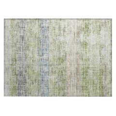 Machine Washable Indoor/Outdoor Chantille ACN2388 Green 1'8" x 2'6" Rug
