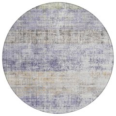 Machine Washable Indoor/Outdoor Chantille ACN2388 Purple 8' x 8' Round Rug
