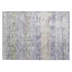 Machine Washable Indoor/Outdoor Chantille ACN2388 Purple 1'8" x 2'6" Rug