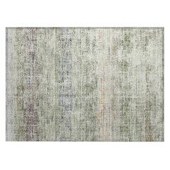 Machine Washable Indoor/Outdoor Chantille ACN2388 Green 1'8" x 2'6" Rug
