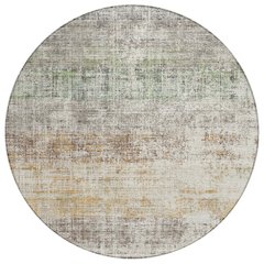 Machine Washable Indoor/Outdoor Chantille ACN2388 Ivory 8' x 8' Round Rug