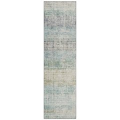 Machine Washable Indoor/Outdoor Chantille ACN2388 Teal 2'3" x 7'6" Runner Rug