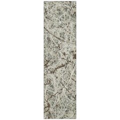 Machine Washable Indoor/Outdoor Chantille ACN2389 Green 2'3" x 7'6" Runner Rug