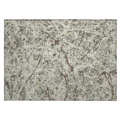 Machine Washable Indoor/Outdoor Chantille ACN2389 Green 1'8" x 2'6" Rug
