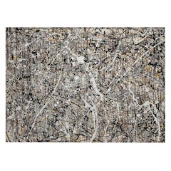Machine Washable Indoor/Outdoor Chantille ACN2389 Black 1'8" x 2'6" Rug