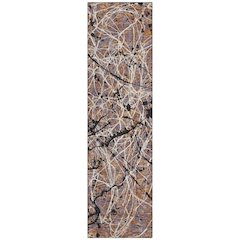Machine Washable Indoor/Outdoor Chantille ACN2389 Orange 2'3" x 7'6" Runner Rug