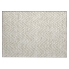 Machine Washable Indoor/Outdoor Chantille ACN2390 Brown 1'8" x 2'6" Rug