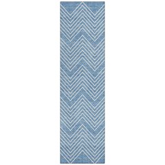 Machine Washable Indoor/Outdoor Chantille ACN2390 Blue 2'3" x 7'6" Runner Rug
