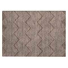 Machine Washable Indoor/Outdoor Chantille ACN2390 Brown 1'8" x 2'6" Rug