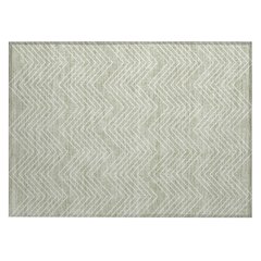 Machine Washable Indoor/Outdoor Chantille ACN2390 Green 1'8" x 2'6" Rug