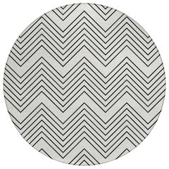 Machine Washable Indoor/Outdoor Chantille ACN2390 Ivory 8' x 8' Round Rug