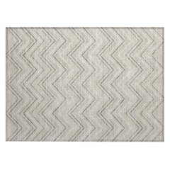 Machine Washable Indoor/Outdoor Chantille ACN2391 Brown 1'8" x 2'6" Rug