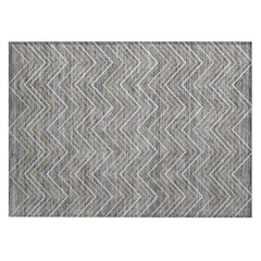 Machine Washable Indoor/Outdoor Chantille ACN2391 Gray 1'8" x 2'6" Rug