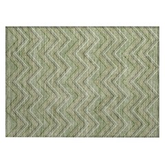 Machine Washable Indoor/Outdoor Chantille ACN2391 Green 1'8" x 2'6" Rug