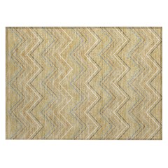 Machine Washable Indoor/Outdoor Chantille ACN2392 Gold 1'8" x 2'6" Rug
