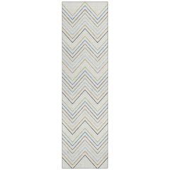 Machine Washable Indoor/Outdoor Chantille ACN2392 Ivory 2'3" x 7'6" Runner Rug