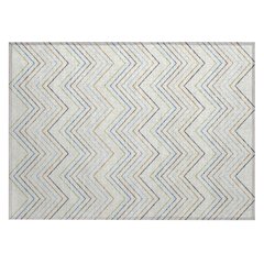 Machine Washable Indoor/Outdoor Chantille ACN2392 Ivory 1'8" x 2'6" Rug