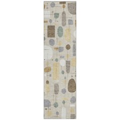 Machine Washable Indoor/Outdoor Chantille ACN2393 Brown 2'3" x 7'6" Runner Rug