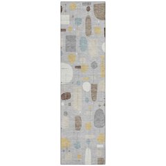 Machine Washable Indoor/Outdoor Chantille ACN2393 Gray 2'3" x 7'6" Runner Rug