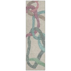 Machine Washable Indoor/Outdoor Chantille ACN2394 Brown 2'3" x 7'6" Runner Rug