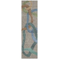 Machine Washable Indoor/Outdoor Chantille ACN2394 Brown 2'3" x 7'6" Runner Rug